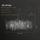 GobekUsa Crystal Pendant Chandelier Luxury LED Lighting Branch Design for Living and Dining Rooms