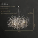 GobekUsa Crystal Pendant Chandelier Luxury LED Lighting Branch Design for Living and Dining Rooms