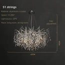 GobekUsa Crystal Pendant Chandelier Luxury LED Lighting Branch Design for Living and Dining Rooms