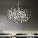 GobekUsa Crystal Pendant Chandelier Luxury LED Lighting Branch Design for Living and Dining Rooms