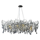 GobekUsa Crystal Pendant Chandelier Luxury LED Lighting Branch Design for Living and Dining Rooms