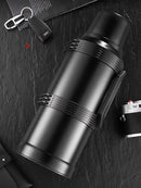 GobekUsa 2000ML Glass Liner Insulated Kettle with Folding Handle Thermos Cup
