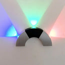 GobekUsa Silver & Black Arch Small Wall Light: Simplicity meets Aluminum RGB Color LED Sconce Fixture