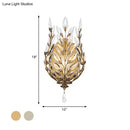 GobekUsa Modern Laurel Wall Light with Crystal Drop - Silver/Brass