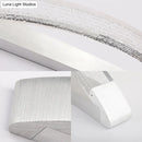 GobekUsa Silver Bow-Shaped LED Wall Mount Vanity Light with Bubble Crystal Accent, Natural Light, 12.5"/16.5"/20" Wide