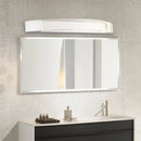 GobekUsa Silver Bow-Shaped LED Wall Mount Vanity Light with Bubble Crystal Accent, Natural Light, 12.5"/16.5"/20" Wide