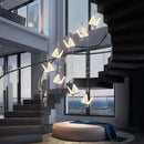 GobekUsa Butterfly LED Chandelier Pendant Light for Modern Living and Dining Spaces