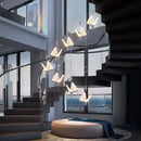 GobekUsa Butterfly LED Pendant Chandelier for Living Room Kitchen Island Decor