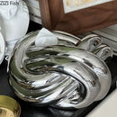 GobekUsa Ceramic Knot Tissue Box Paper Extractor Porcelain Napkin Holder Modern Decoration