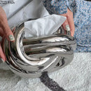 GobekUsa Ceramic Knot Tissue Box Paper Extractor Porcelain Napkin Holder Modern Decoration