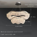 GobekUsa Crystal Bead Chandelier LED Lights for Modern Luxury Home Decor & Bedroom