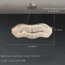 GobekUsa Crystal Bead Chandelier LED Lights for Modern Luxury Home Decor & Bedroom