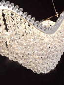 GobekUsa Crystal Bead Chandelier LED Lights for Modern Luxury Home Decor & Bedroom