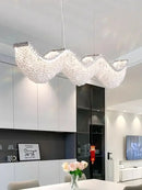 GobekUsa Crystal Bead Chandelier LED Lights for Modern Luxury Home Decor & Bedroom
