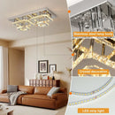 GobekUsa Crystal Ceiling Chandelier: Luxury LED Pendant Lighting for Modern Living Room Decor