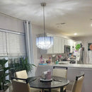 GobekUsa Crystal Fabric Pendant Lamp: Modern Minimalist Style for Bedroom, Study Room & Restaurant.