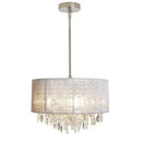 GobekUsa Crystal Fabric Pendant Lamp: Modern Minimalist Style for Bedroom, Study Room & Restaurant.