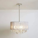 GobekUsa Crystal Fabric Pendant Lamp: Modern Minimalist Style for Bedroom, Study Room & Restaurant.