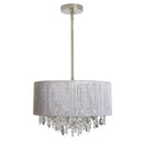 GobekUsa Crystal Fabric Pendant Lamp: Modern Minimalist Style for Bedroom, Study Room & Restaurant.