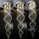 GobekUsa Crystal LED Chandelier for Modern Luxury Staircase, Bedroom, and Hotel Lighting