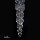 GobekUsa Crystal LED Chandelier for Modern Luxury Staircase, Bedroom, and Hotel Lighting