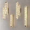 GobekUsa Crystal LED Wall Lamp Silver Sconces | Modern Nordic Design for Bedroom and Dining Room