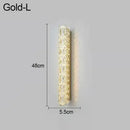GobekUsa Crystal LED Wall Lamp Silver Sconces | Modern Nordic Design for Bedroom and Dining Room