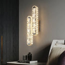 GobekUsa Crystal LED Wall Lamp Silver Sconces | Modern Nordic Design for Bedroom and Dining Room