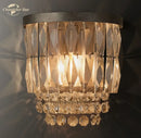 GobekUsa Crystal LED Wall Sconce Light Fixture - Portia Collection