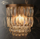 GobekUsa Crystal LED Wall Sconce Light Fixture - Portia Collection