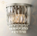 GobekUsa Crystal LED Wall Sconce Light Fixture - Portia Collection