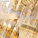 GobekUsa Contemporary Brass/Chrome Tiered Sconce Light - 3-Light Crystal Wall Mounted Lighting for Dining Room