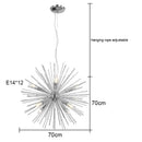 GobekUsa Dandelion Sea Urchin Chandelier LED Indoor Lighting.