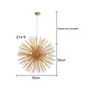 GobekUsa Dandelion Sea Urchin Chandelier LED Indoor Lighting.