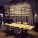 GobekUsa Cosmos Chandelier: Nordic Silver Firefly Light for Luxe Living & Dining Rooms