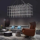 GobekUsa Cosmos Chandelier: Nordic Silver Firefly Light for Luxe Living & Dining Rooms