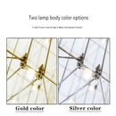 GobekUsa Cosmos Chandelier: Nordic Silver Firefly Light for Luxe Living & Dining Rooms