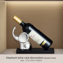 GobekUsa Elephant Wine Rack Table Ornament Home Decor Sculpture Craft Art