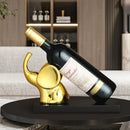 GobekUsa Elephant Wine Rack Table Ornament Home Decor Sculpture Craft Art