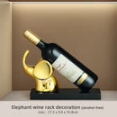 GobekUsa Elephant Wine Rack Table Ornament Home Decor Sculpture Craft Art