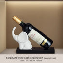 GobekUsa Elephant Wine Rack Table Ornament Home Decor Sculpture Craft Art