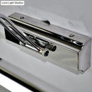 GobekUsa Modern Silver Finish Linear Wall Mount LED Stainless Steel Vanity Lamp for Bedroom - 16"/23.5" Width