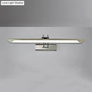 GobekUsa Modern Silver Finish Linear Wall Mount LED Stainless Steel Vanity Lamp for Bedroom - 16"/23.5" Width