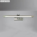 GobekUsa Modern Silver Finish Linear Wall Mount LED Stainless Steel Vanity Lamp for Bedroom - 16"/23.5" Width