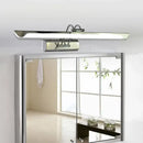 GobekUsa Modern Silver Finish Linear Wall Mount LED Stainless Steel Vanity Lamp for Bedroom - 16"/23.5" Width