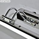 GobekUsa Modern Silver Finish Linear Wall Mount LED Stainless Steel Vanity Lamp for Bedroom - 16"/23.5" Width