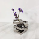GobekUsa Crystal Glass Geometric Circle Vase Terrarium Flower Arrangement Home Decor