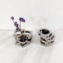 GobekUsa Crystal Glass Geometric Circle Vase Terrarium Flower Arrangement Home Decor