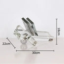 GobekUsa Geometric Crystal Ball Desk Ornament: Abstract Crafts Crystal Artwork for Aesthetic Room Decor