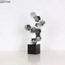 GobekUsa Geometric Crystal Ball Desk Ornament: Abstract Crafts Crystal Artwork for Aesthetic Room Decor